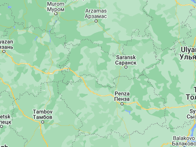 Map showing location of Kovylkino (54.03876, 43.91386)