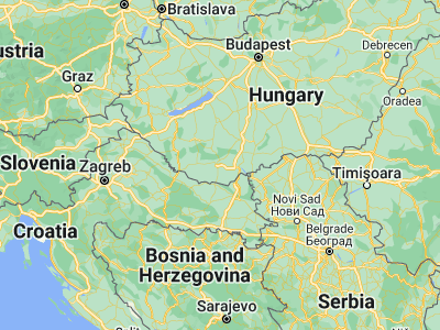Map showing location of Kozármisleny (46.02967, 18.2921)