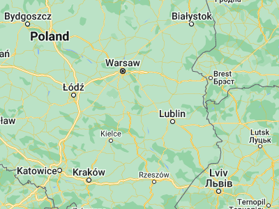 Map showing location of Kozienice (51.58294, 21.54779)