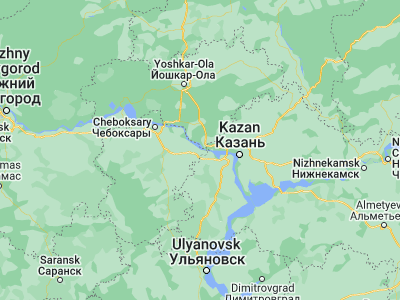 Map showing location of Kozlovka (55.84284, 48.2492)