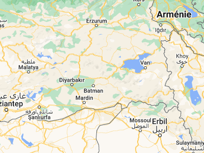 Map showing location of Kozluk (38.19383, 41.48853)