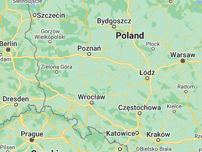 Map showing location of Koźmin Wielkopolski (51.82712, 17.45391)
