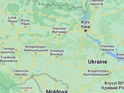 Map showing location of Kozyatyn (49.71431, 28.83385)