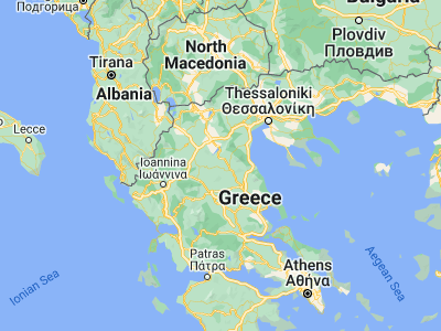 Map showing location of Kranéa Elassónos (39.94833, 21.96583)
