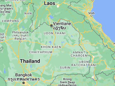 Map showing location of Kranuan (16.70672, 103.07878)