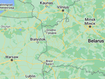 Map showing location of Krasnasyel’ski (53.2645, 24.4301)
