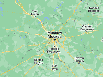 Map showing location of Krasnogorsk (55.82036, 37.33017)