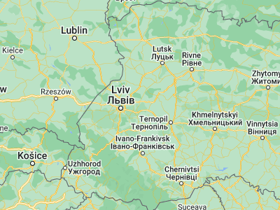 Map showing location of Krasnoye (49.91447, 24.6134)