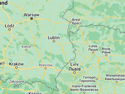 Map showing location of Krasnystaw (50.98464, 23.1742)