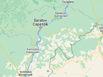 Map showing location of Krasnyy Kut (50.95, 46.96667)