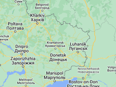 Map showing location of Krasnyy Liman (48.98836, 37.80225)
