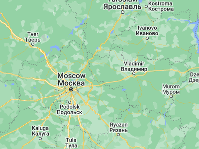 Map showing location of Krasnyy Oktyabr’ (56.11667, 38.88333)