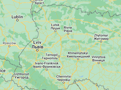 Map showing location of Kremenets’ (50.09693, 25.72459)