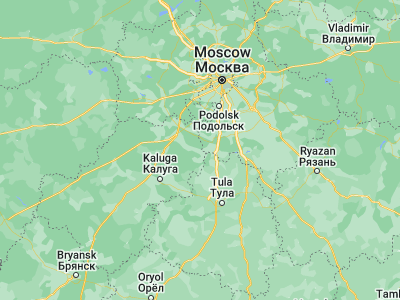 Map showing location of Kremenki (54.88626, 37.11955)