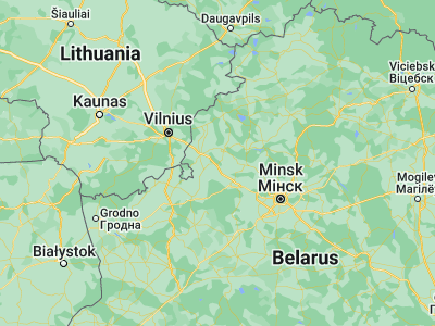Map showing location of Kreva (54.3118, 26.2916)