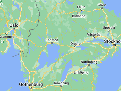 Map showing location of Kristinehamn (59.30978, 14.10808)