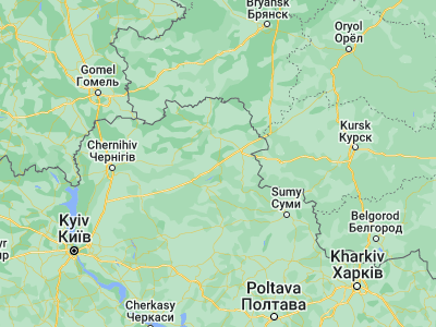 Map showing location of Krolevets’ (51.54775, 33.38475)