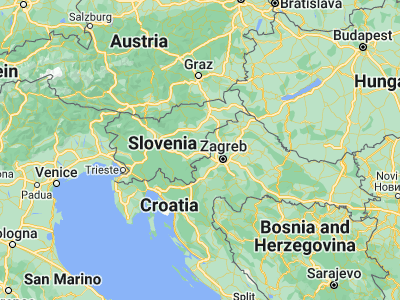 Map showing location of Krško (45.95915, 15.49167)