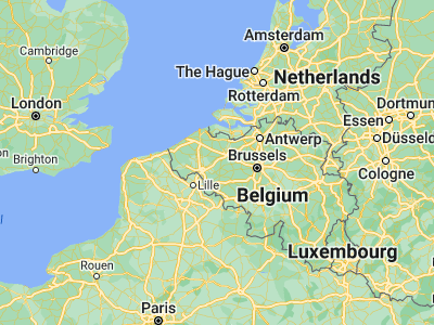 Map showing location of Kruishoutem (50.90168, 3.52588)