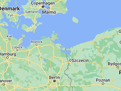 Map showing location of Krummin (54.05, 13.85)