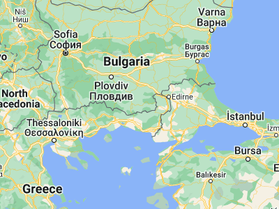 Map showing location of Krumovgrad (41.46667, 25.65)