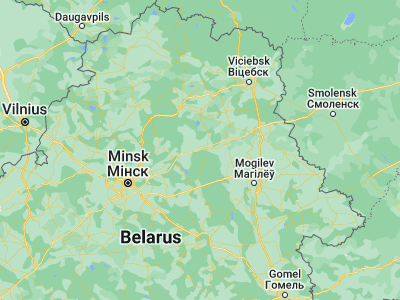 Map showing location of Krupki (54.3178, 29.1374)