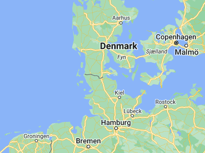 Map showing location of Kruså (54.85097, 9.40129)