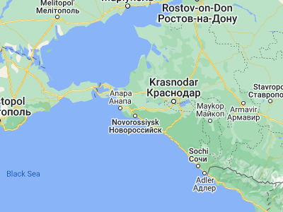 Map showing location of Krymsk (44.92934, 37.99117)