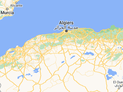 Map showing location of Ksar el Boukhari (35.88889, 2.74905)