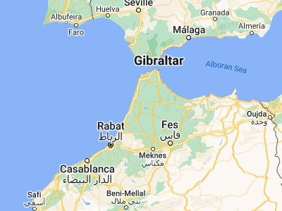 Map showing location of Ksar el Kebir (35.00174, -5.90534)