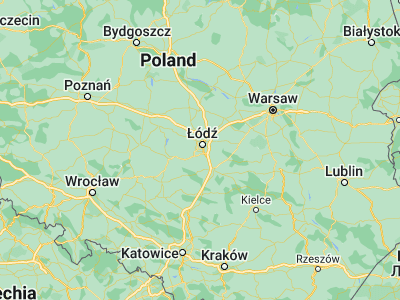 Map showing location of Ksawerów (51.68288, 19.4028)