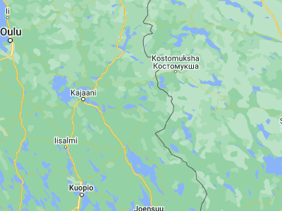 Map showing location of Kuhmo (64.13333, 29.51667)