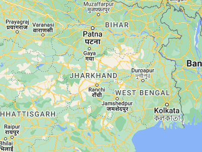 Map showing location of Kuju (23.71667, 85.5)