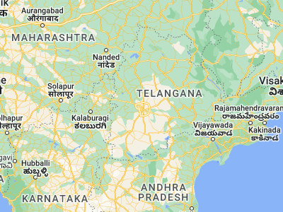 Map showing location of Kūkatpalli (17.48333, 78.41667)