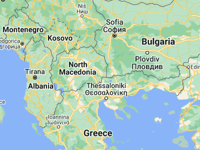 Map showing location of Куклиш (41.40528, 22.66528)