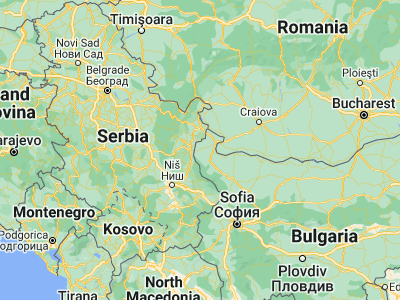 Map showing location of Kula (43.88778, 22.52139)
