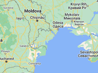 Map showing location of Kulevcha (46.03034, 29.93614)