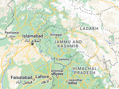 Map showing location of Kulgām (33.64462, 75.0187)