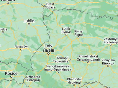 Map showing location of Kulikov (50.31424, 24.81757)