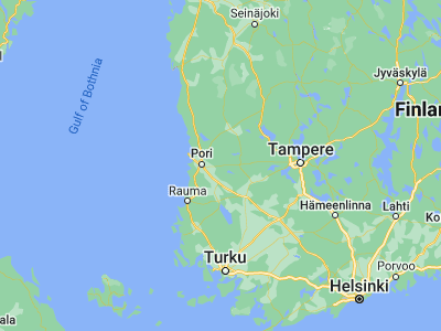 Map showing location of Kullaa (61.46667, 22.16667)