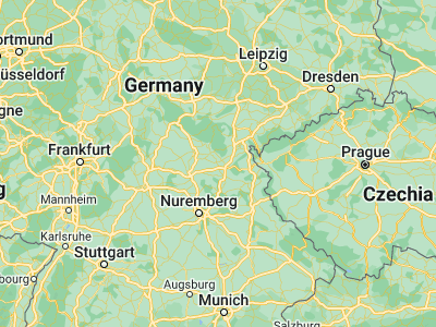 Map showing location of Kulmbach (50.10068, 11.45032)
