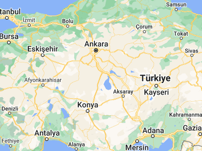 Map showing location of Kulu (39.09514, 33.07989)