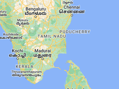 Map showing location of Kumbakonam (10.96209, 79.39124)