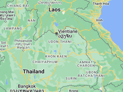 Map showing location of Kumphawapi (17.10875, 103.01487)