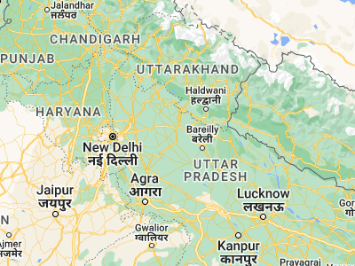 Map showing location of Kundarkhi (28.68362, 78.78555)