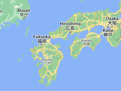 Map showing location of Kunisaki (33.56543, 131.73157)