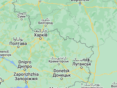 Map showing location of Kupjansk (49.72093, 37.59984)