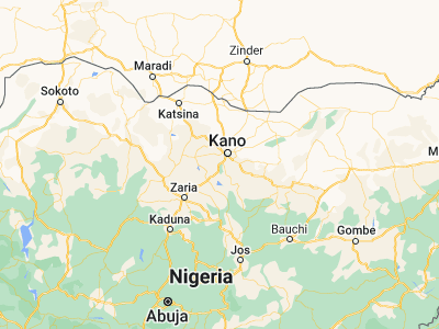 Map showing location of Kura (11.76969, 8.43033)