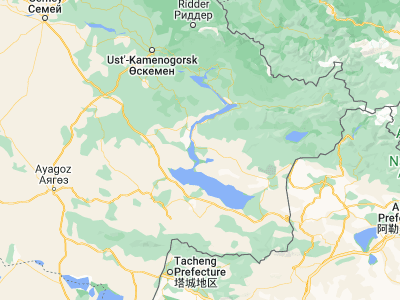 Map showing location of Kurchum (48.56603, 83.66146)