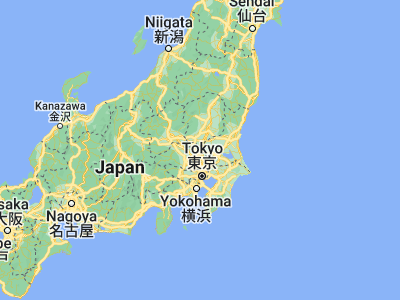 Map showing location of Kurihashi (36.13333, 139.7)